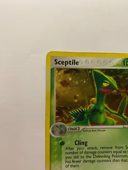 Sceptile 4/17 RARE HOLO POP Series 1 Pokemon Damaged - Image 5