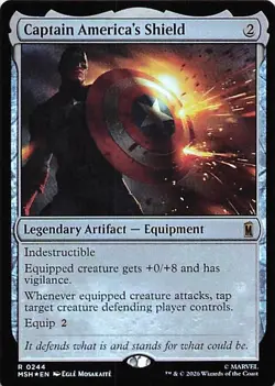 Marvel Super Heroes #244 Captain America's Shield Foil - Image 1