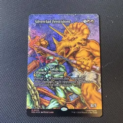 MTG: TMNT Source Material Card PZA #9 Silverclad Ferocidons (Borderless) FOIL - Image 1