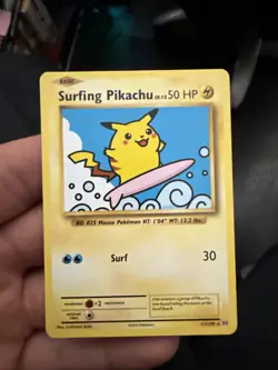 Pokemon TCG Surfing Pikachu 111/108 Secret Rare XY - Evolutions - Image 1