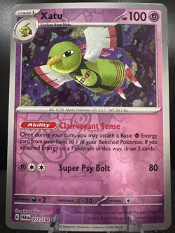 Xatu 072/182 Paradox Rift Pokemon Reverse Holo Near Mint - Image 1