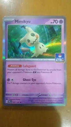 Pokemon TCG Mimikyu Gym Stamp Asia Exclusive PAL 097/193 - Image 1