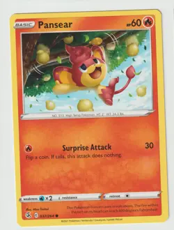 PANSEAR 037/264 COMMON FUSION STRIKE POKEMON NM/M - Image 1