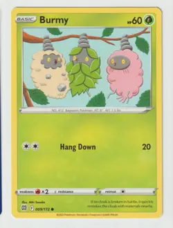 BURMY 009/172 COMMON BRILLIANT STARS POKEMON NM/M - Image 1