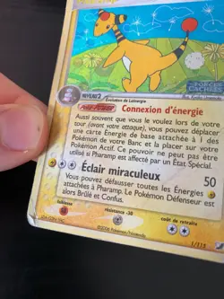 Carte Pokemon : Pharamp 1/115 Reverse Ex Forces Cachees Francaise - Image 4