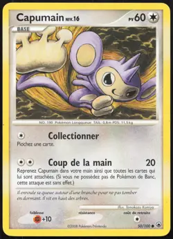 Carte Pokemon Capumain 50/100 Aube Majestueuse Francais - Image 1