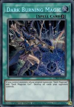 Dark Burning Magic - Secret Rare Limited Edition LDK2-ENS05 - NM - YuGiOh - Image 1