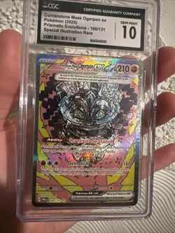 Cornerstone Mask Ogerpon ex CGC 10 160/131 Sv: Prismatic Evolutions - Image 1