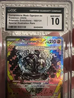 Cornerstone Mask Ogerpon ex CGC 10 160/131 Sv: Prismatic Evolutions - Image 4
