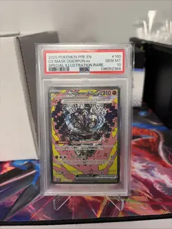 2025 Pokemon SV Prismatic Evolutions #160/131 Cornerstone Mask Ogerpon ex PSA 10 - Image 1