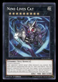 Yugioh Nine-Lives Cat #IGAS-EN083 Ignition Assault LP - Image 1