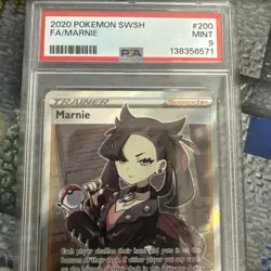 Marnie (Full Art) 200/202 Swsh01: Sword & Shield Holo PSA 9 - Image 3