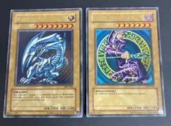 Yugioh - Blue-Eyes White Dragon SDK-001 + Dark Magician SDY-006 ULTRA SET - Image 1