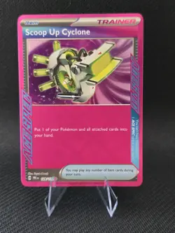 Pokemon TCG Scoop Up Cyclone Holo Card 128/131 Prismatic Evolutions - Image 1