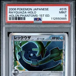 PSA 9 Rayquaza Delta Species Pokemon Card EX Series From Japan - Image 1