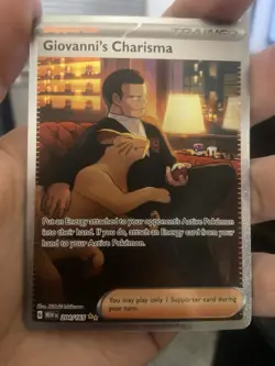 Giovanni’s Charisma 207/165 - SAR - SV 151 - Pokemon TCG - Full Art Trainer Card - Image 1