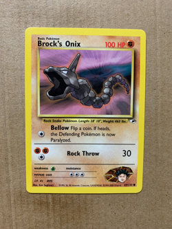 Brock's Onix 69/132 Gym Heroes - Common Pokemon Card - NM - Image 1