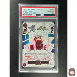 [PSA 10] Gear Two ONE PIECE Card Game Japanese OP11-080 A Fist of Divine Speed - Image 1