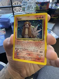Entei 6/64 Pokemon Neo Revelation Unlimited Holo Rare Card WOTC LP TCG CARD - Image 1