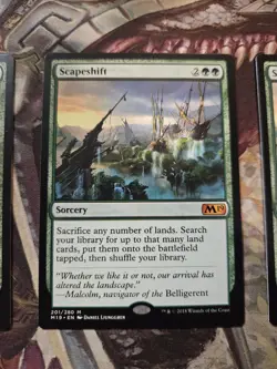 THREE (3) MTG Scapeshift Magic: the Gathering Cards From Core Set 2019! (M19) - Image 4