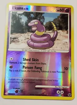 Ekans 66/106 Great Encounters Reverse Holo Pokemon Card 2008 NM - Image 2