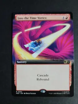 Into the Time Vortex (Extended Art) Rare MTG Marvel Super Heroes Commander - Image 1