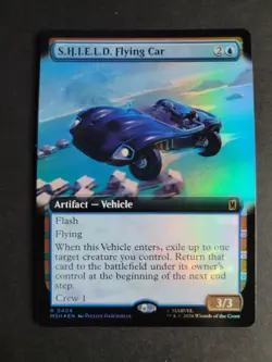 S.H.I.E.L.D. Flying (Extended Art Foil) Rare MTG Marvel Super Heroes - Image 1