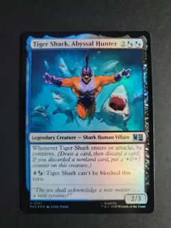 Tiger Shark, Abyssal Hunter (Foil) Uncommon MTG Marvel Super Heroes Commander - Image 1