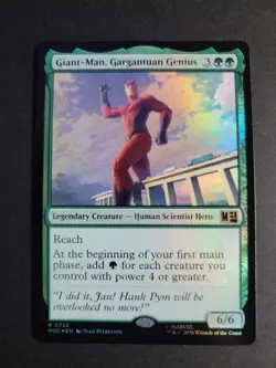 Giant-Man, Gargantuan Genius (Foil) Rare MTG Marvel Super Heroes Commander - Image 1