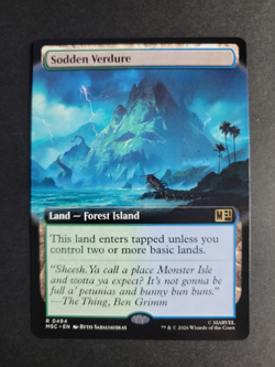 Sodden Verdure (Extended Art) Rare MTG Marvel Super Heroes Commander - Image 1