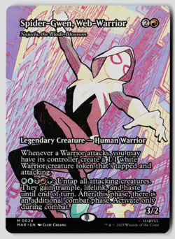 Spider-Gwen, Web-Warrior - Najeela, the Blade-Blossom Magic: The Gathering NM - Image 1
