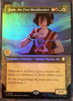 Toph, the First Metalbender (Showcase Foil) - MTG - Avatar (TLA) - NM - English - Image 1