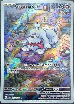 Pokemon TCG Greavard 214/198 SV01 Scarlet & Violet Illustration Rare Holo Eng - Image 1