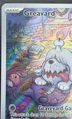 Pokemon TCG Greavard 214/198 SV01 Scarlet & Violet Illustration Rare Holo Eng - Image 4