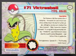 Topps Pokemon Victreebell #71 TV Animation Edition Foil 1999 - Image 2