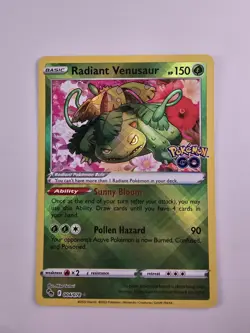 Radiant Venusaur 004/078 Pokemon GO Holo - Image 1