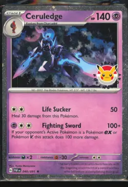 Ceruledge - (Pokemon Day 2024) (Cosmos Holo) Promo Miscellaneous Cards & Product - Image 1