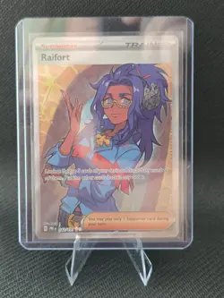 Raifort Prismatic Evolutions Full Art Trainer Pokemon TCG Card 142/131 - Image 3