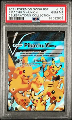 Pokemon x American Cancer Society 🎗 All PSA 10's 🎗 Pikachu V Union SEQUENTIAL - Image 2