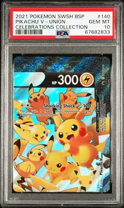 Pokemon x American Cancer Society 🎗 All PSA 10's 🎗 Pikachu V Union SEQUENTIAL - Image 4