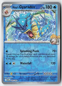 Pokemon Misty's Gyarados (Non-holo) - 49/182 - Rare Deck Exclusives NM - Image 1