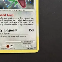 Rayquaza 14/146 Legends Awakened Holo Rare Pokemon Card - Image 4