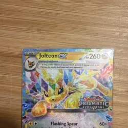 The Pokemon Company Jolteon ex Prismatic Evolutions Stamp Promo Holo EN 030/131 - Image 2