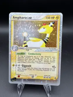 Ampharos ex 89/97 Dragon EX Holo Ultra Rare Stage 2 150 HP Pokemon TCG SWIRLS - Image 1