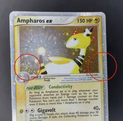 Ampharos ex 89/97 Dragon EX Holo Ultra Rare Stage 2 150 HP Pokemon TCG SWIRLS - Image 2