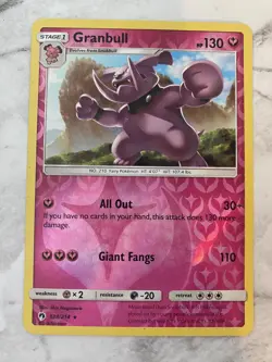 Pokemon Lost Thunder Granbull Rare Reverse Holo 138/214 - Image 1