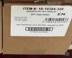 Pokemon Day 30th Anniversary Sealed Case, 6 Boxes Inside - Image 1