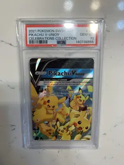 POKEMON SWSH CELEBRATIONS PIKACHU V-UNION NON SEQUENTIAL SET OF 4 PSA 10💎⚡ - Image 2