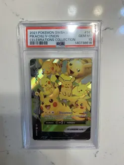 POKEMON SWSH CELEBRATIONS PIKACHU V-UNION NON SEQUENTIAL SET OF 4 PSA 10💎⚡ - Image 3