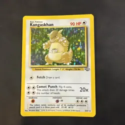 Pokemon TCG Kangaskhan 5/64 Jungle Holo Rare WOTC 1999 Vintage - LP - Image 1